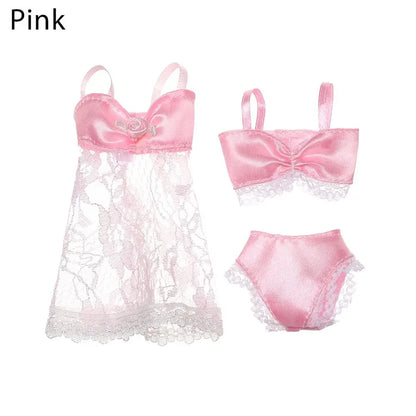 Soft Lace Underwear Set for 30CM 1/6 Dolls – Bra & Briefs for Blythe BJD Dollhouse Kids Toy