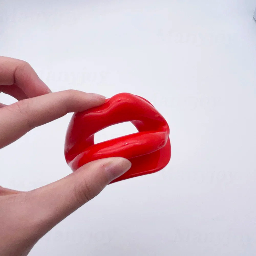 Soft Silicone Dog Bone Ball Gag – Open Mouth BDSM Bondage Harness, Adult Sex Toy for Women