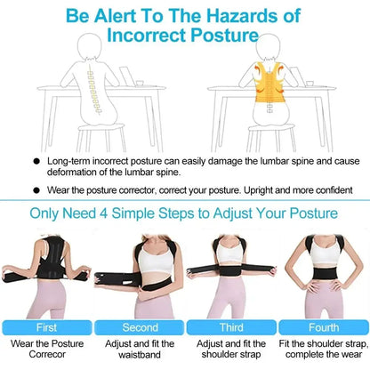 Men’s & Women’s Posture Corrector — Scoliosis & Kyphosis Fix Strap for Students & Adults | Anti-Kyphosis Support