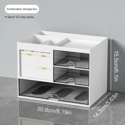 Desktop Drawer Storage Organizer - Multi-Compartment Desk Organizer for Pens, Stationery & Office Accessories