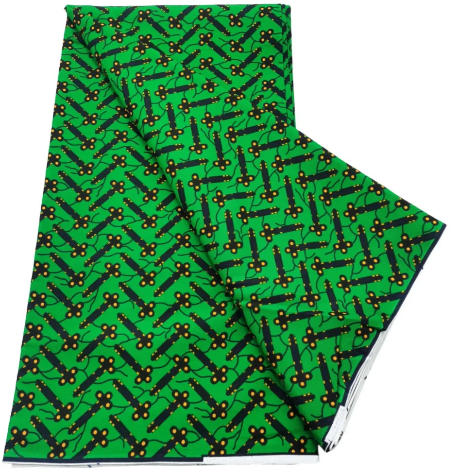 2026 African Real Wax Print Fabric - High Quality Ankara Pagne ABC