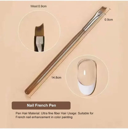 9PCS UV Gel Nail Brush Set – Liner DIY Painting Pen, Acrylic Drawing Brush for Nail Art Design & Tip Display Tools