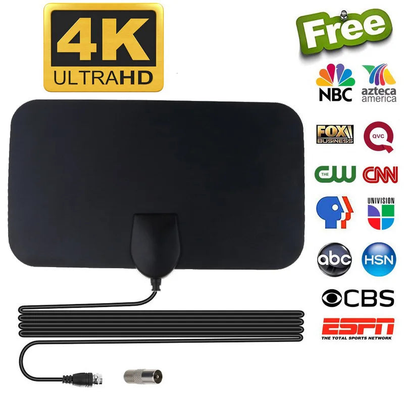 Smart TV Digital Antenna - 4K/1080P HDTV Signal Amplifier with 500-Mile Range