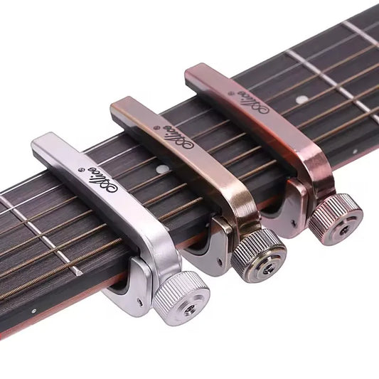 Alice Guitar Capo - Adjustable Metal Roller Quick Change Clamp for Electric Acoustic Guitar, Bass, Violin & Ukulele