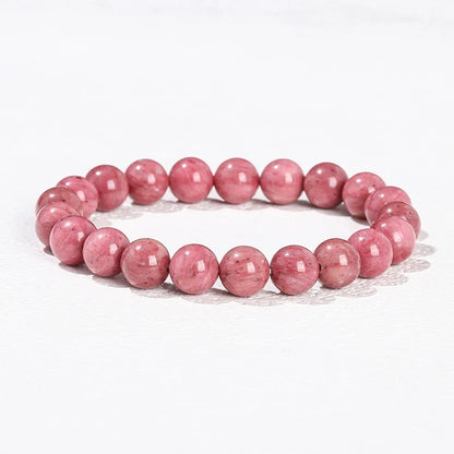 Natural Stone Beaded Bracelet - Obsidian, Fluorite & Quartz Healing Stretch Jewelry for Men & Women