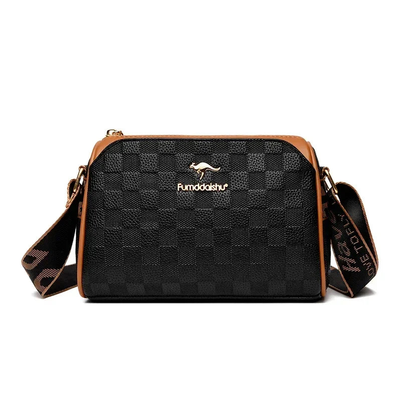 Women’s Soft Leather Shoulder Bag – Luxury Designer Vintage Crossbody & Messenger Handbag