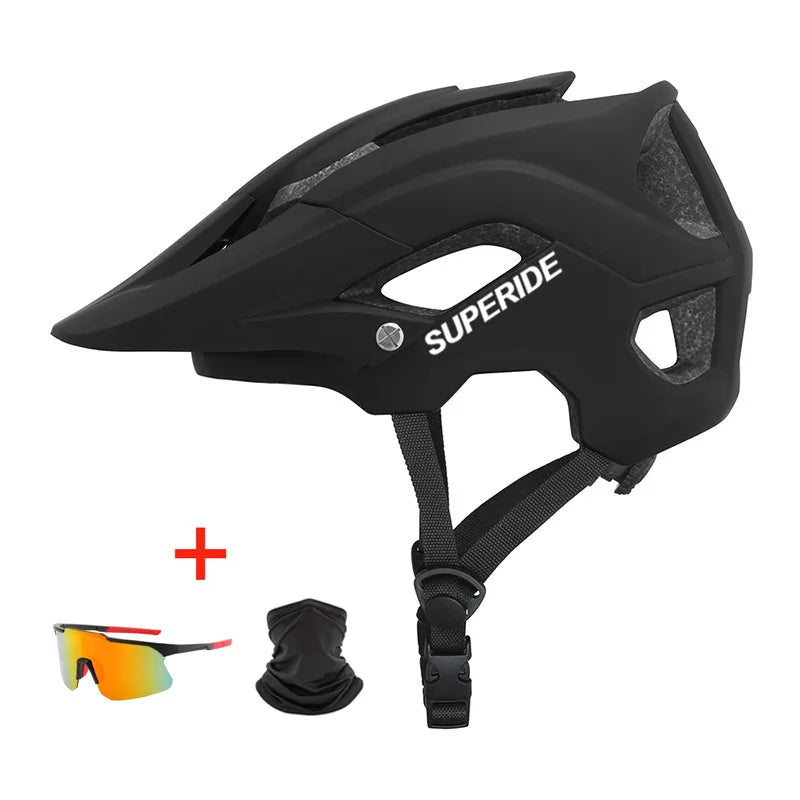 SUPERIDE Outdoor Cycling Helmet - Breathable Ultralight XC MTB Bicycle Helmet, Integrally-Molded Mountain & Road Bike Safety Gear