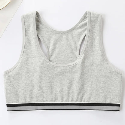 4Pcs Girls Cotton Training Bra Set - Wireless Puberty Underwear Vest Camisole for Kids & Teenage Girls