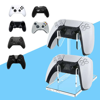 Universal Dual Layer Game Console Stand - Compatible with PS5/PS4, Switch Pro, Xbox Elite, Xbox, and Xbox 360 Controllers