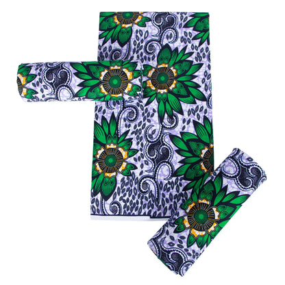 Original African Wax Print Fabric - 100% Cotton Colorful Dutch Ankara Pagne