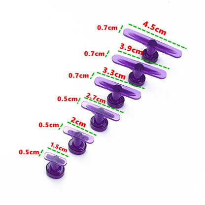 12Pcs Paintless Dent Removal Glue Tabs Kit – Nylon Car Body Dent Puller Tools for Auto Repair, Slide Hammer Compatible Dent Lifter Accessories