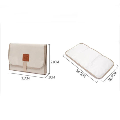 Portable Baby Diaper Changing Mat - Waterproof Foldable Washable Travel Play Mat