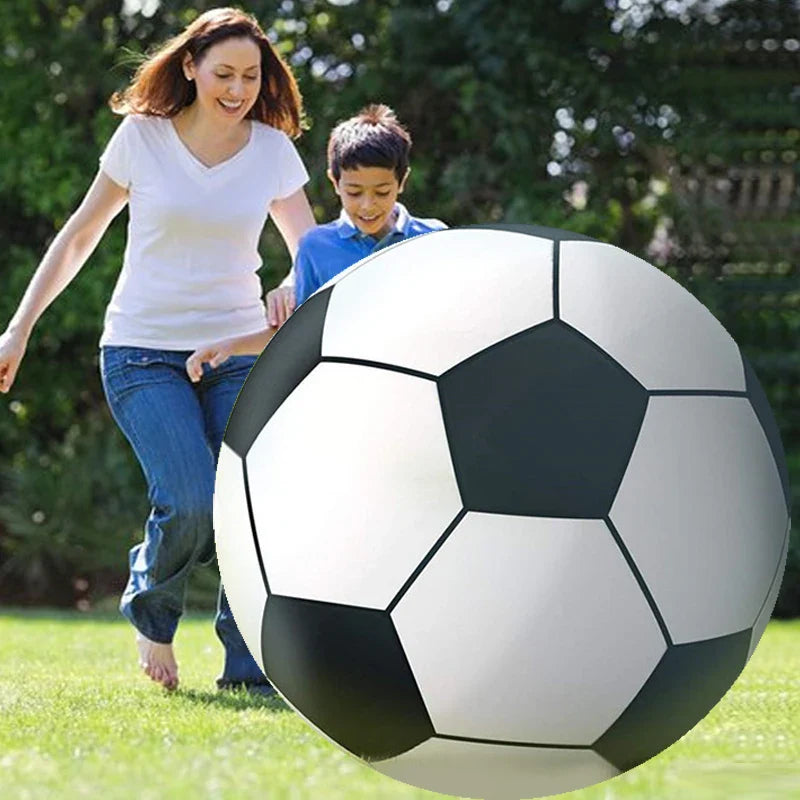 Outdoor Inflatable Soccer Ball – Giant PVC Football for Grass, Beach & School Sports Fun