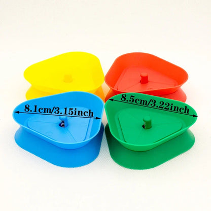 4PCS Triangle Playing Card Holders - Hands-Free Poker Card Stands for Children, Seniors, and Board Games