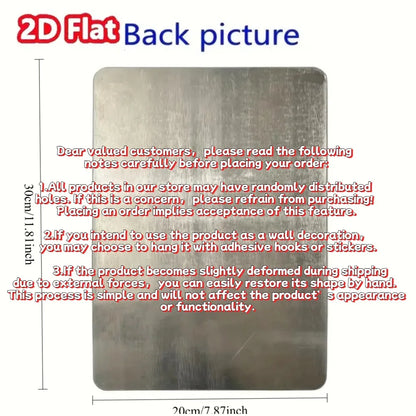 2D Milk Plaid Skirt Aluminum Sign - Cute Sweet Room, Home & Bar Wall Decor Gift