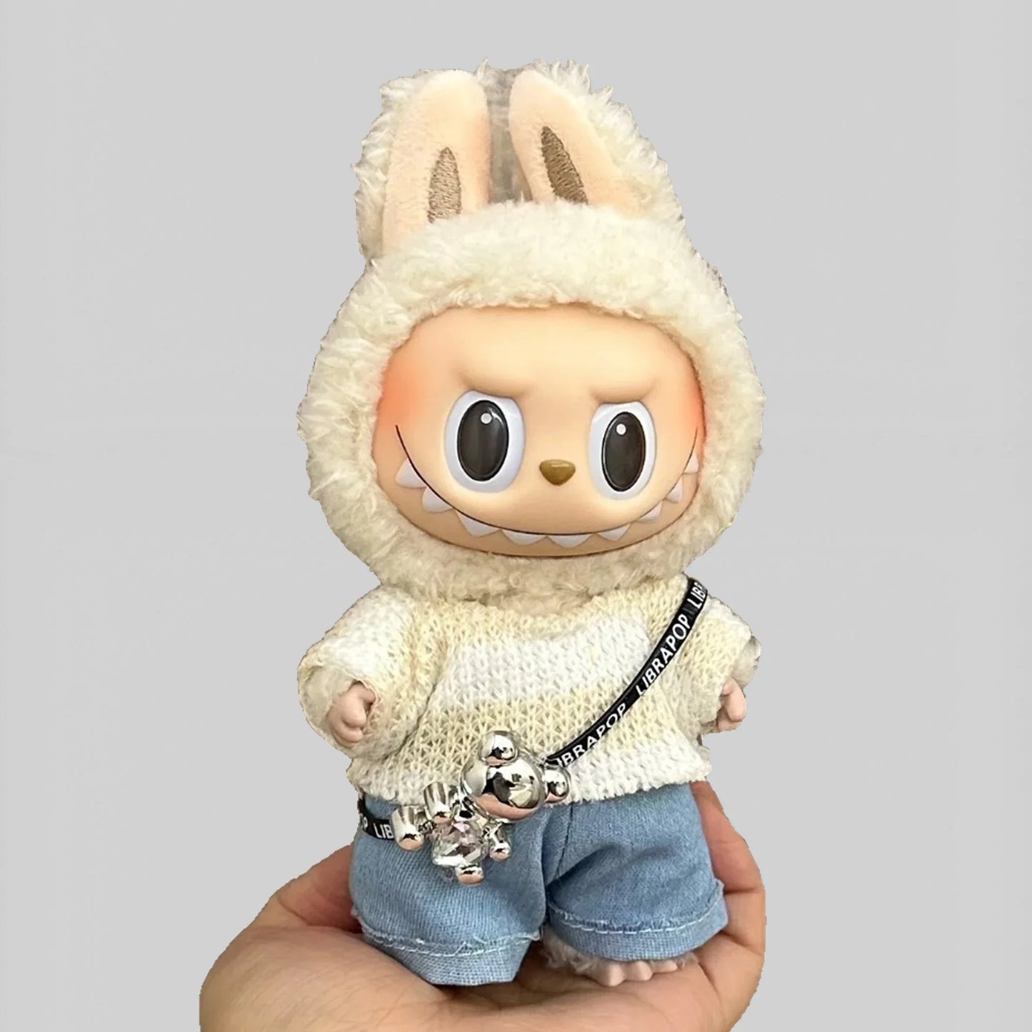 17cm Labubu Doll Accessories – Fashionable Clothing for V1/V2/V3 Labubu Dolls, Cute Toy Birthday Gift