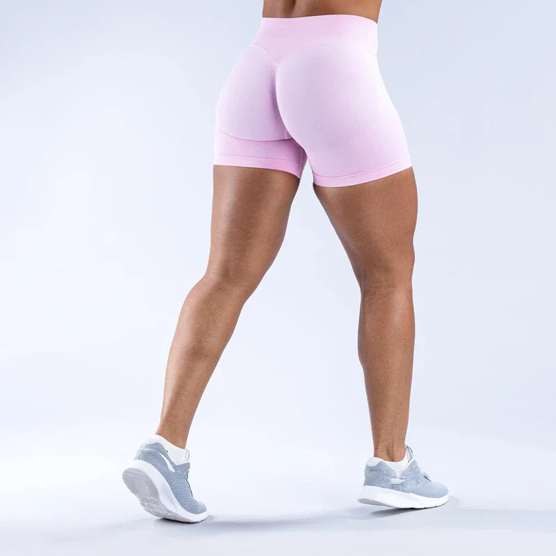 Women’s Gym Impact Running Shorts — Seamless Scrunch Butt Biker & Yoga Athletic Leggings