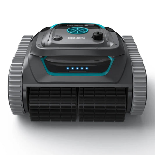Robot Swimming Pool Cleaner – Cordless, APP-Controlled, Rechargeable 6400mAh Lithium Battery, Route Planning for Tiles, PVC, Mosaic, Cement