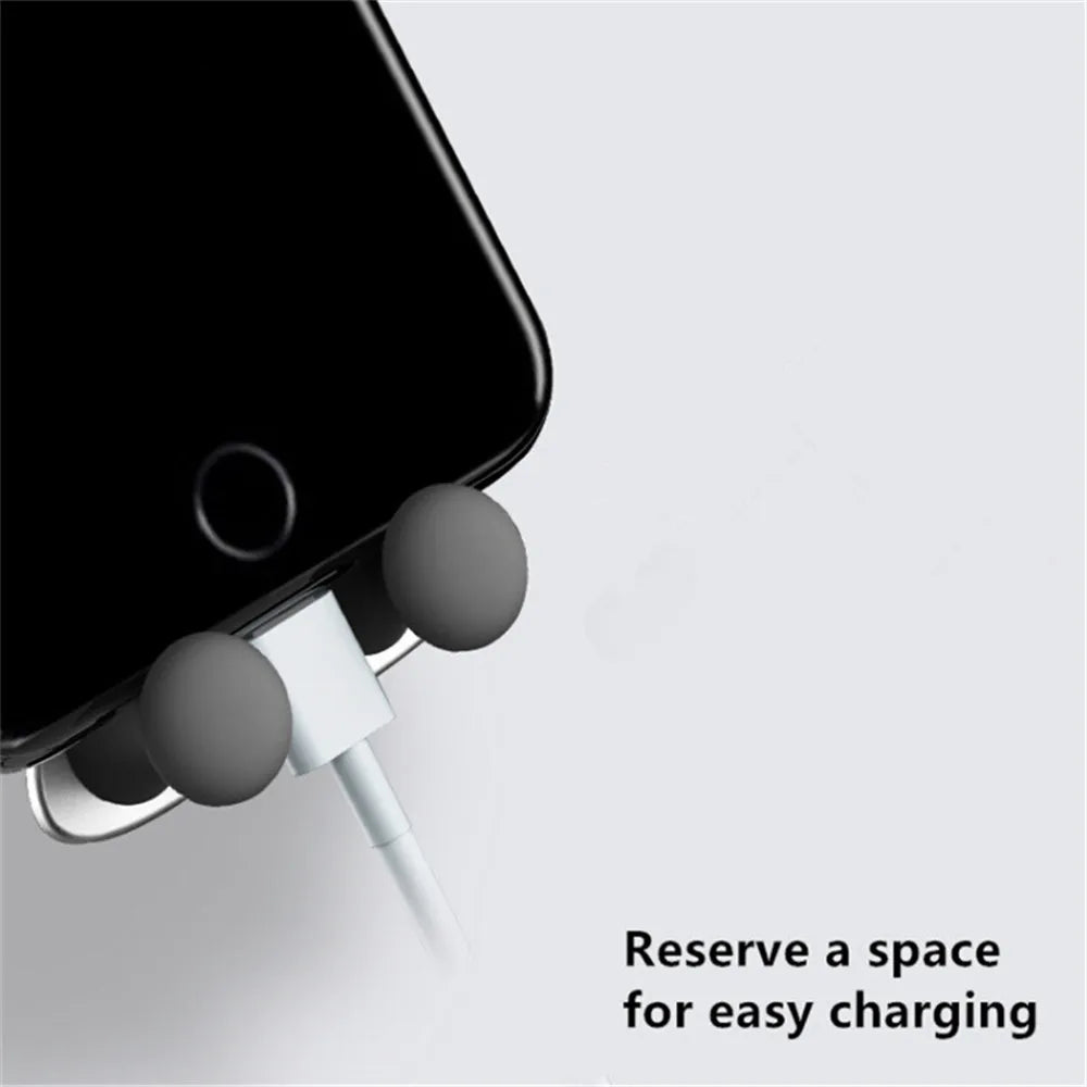 Gravity Car Phone Holder – Air Vent Clip with Smile Face Bear, Mobile Stand for iPhone, Samsung, and GPS Devices