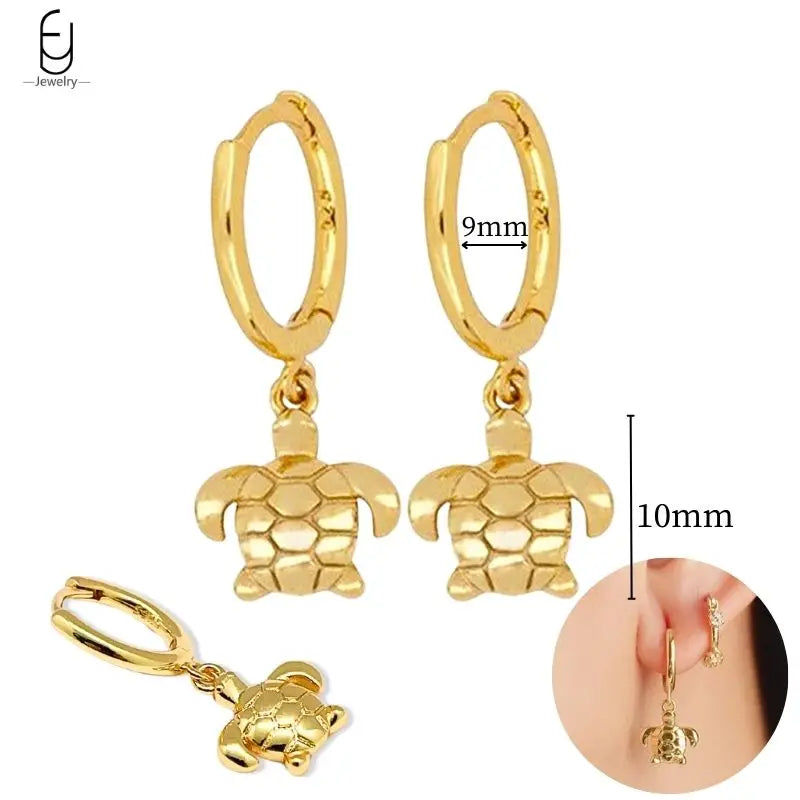 925 Sterling Silver Gold Tassel Earrings - Vintage Crystal Long Chain Hoop Jewelry for Women