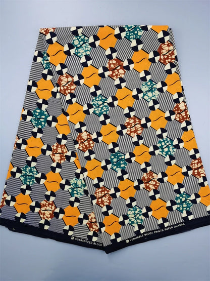 Guaranteed Veritable African Real Wax Fabric - 100% Cotton High Quality Ankara Pagne 6 Yards Nigerian Women’s Style Dress Material