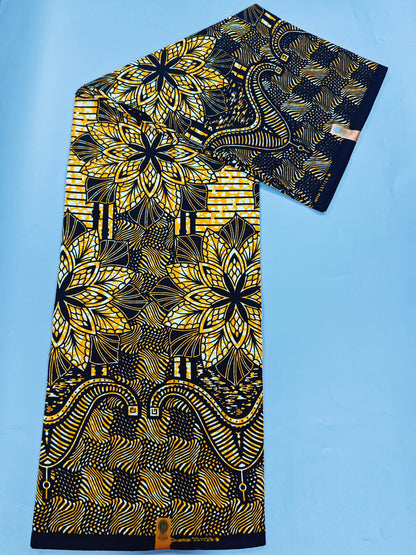 Guaranteed Veritable African Real Wax Fabric - 100% Cotton High Quality Ankara Pagne 6 Yards Nigerian Women’s Style Dress Material