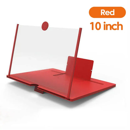 12/10-Inch Mobile Phone Screen Amplifier - HD Video Magnifier with Portable Stand Holder
