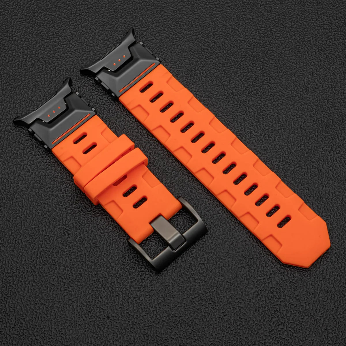 Soft Silicone Loop Strap for Samsung Galaxy Watch Ultra 47mm – Luxury Sports Band with Curved End for Men