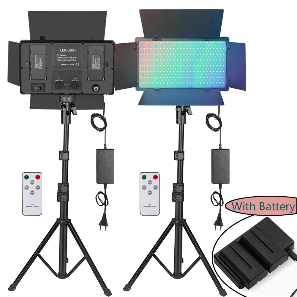 U800 RGB LED Photo Studio Light – Video Recording Panel Lamp for YouTube, TikTok & Live Streaming