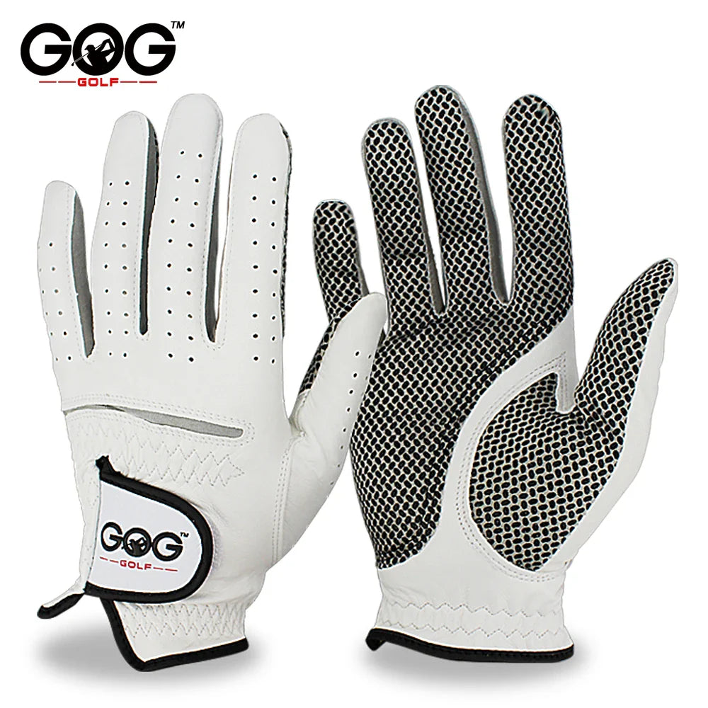 Men’s Golf Gloves – Left/Right Hand, Soft Breathable Sheepskin with Anti-Slip Granules (1 Pc Pack)