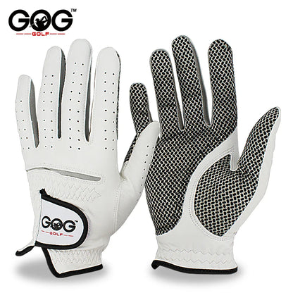 Men’s Golf Gloves – Left/Right Hand, Soft Breathable Sheepskin with Anti-Slip Granules (1 Pc Pack)