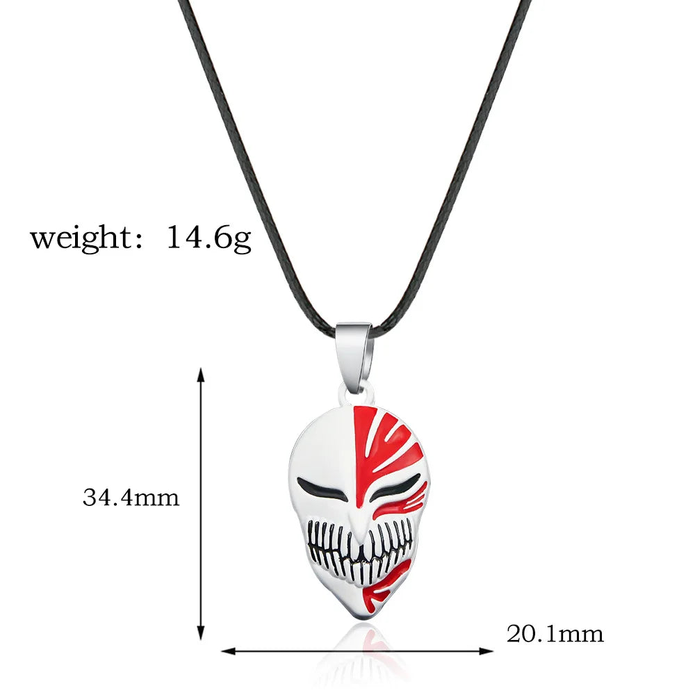 Bleach Ichigo Kurosaki Keychain Necklace - Anime Cosplay Pendant Charm for Men & Women Backpack Jewelry Gift