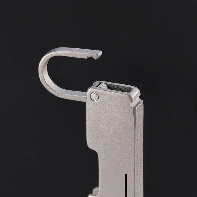 Portable Titanium Alloy Mini Folding Knife Keychain – Sharp Compact Unboxing Tool Pendant