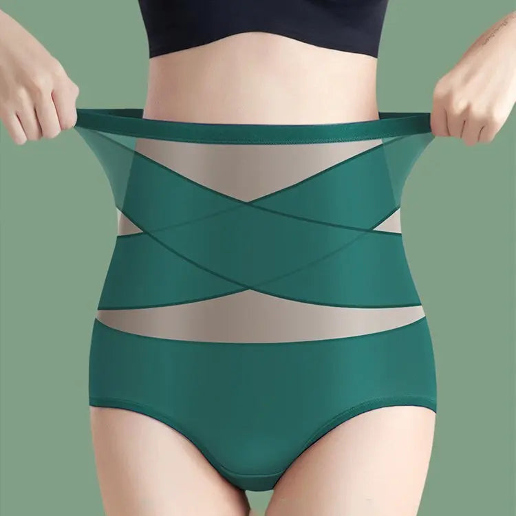 Women's High-Waist Postpartum Silk Pants – Abdominal Lifting & Shaping Girdle