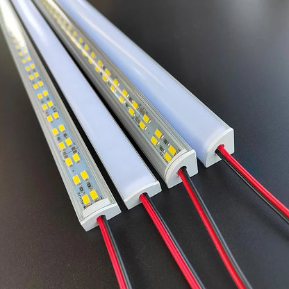 72LED Super Bright Light Bar - 50cm DC12V Aluminum Strip Lamp for Kitchen & Shelf Lighting