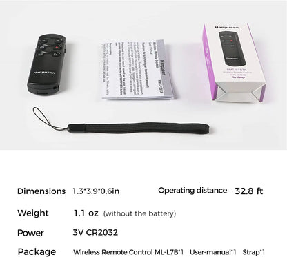 Hanpusen RMT-P1BTA Wireless Camera Remote - Bluetooth Shutter Release for Sony ZV-1F, A7IV, A6700 & More