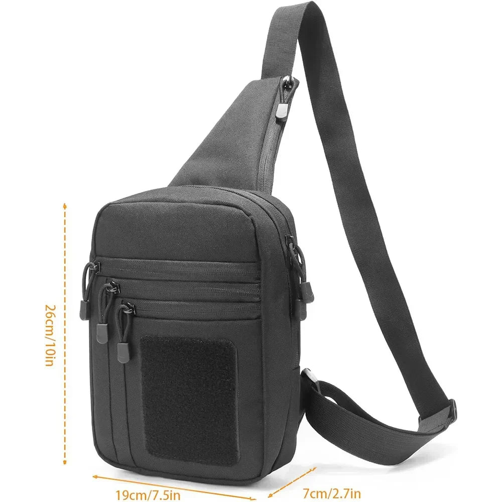 Outdoor Tactical Shoulder Bag – Concealed Carry Pistol Holster Waterproof Crossbody Gun Sling Pack