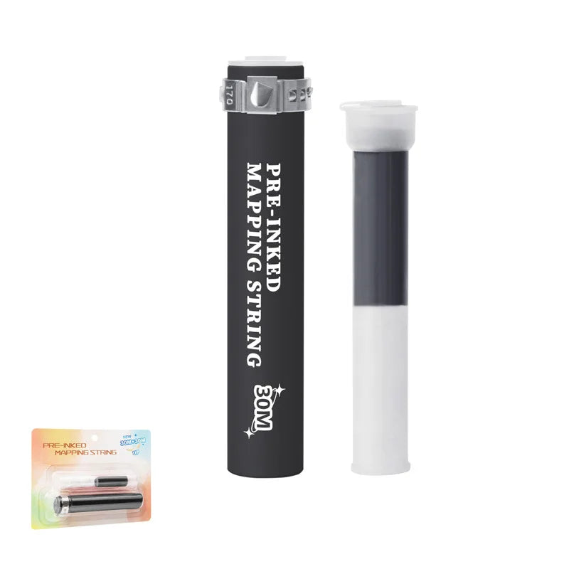 30m Pre-Inked Microblading Mapping String – White Eyebrow Marker Thread for Permanent Makeup & Tattoo Dyeing