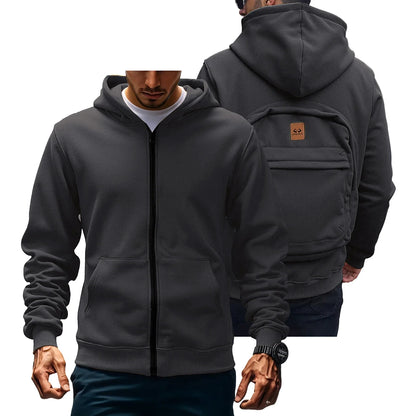 Autumn/Winter Loose Cotton Hoodie – Unisex Casual American Fashion Backpack Style