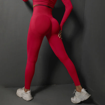 Women’s Seamless Gym Leggings – High-Waist Booty-Lifting Yoga & Fitness Pants, Sexy Sportswear