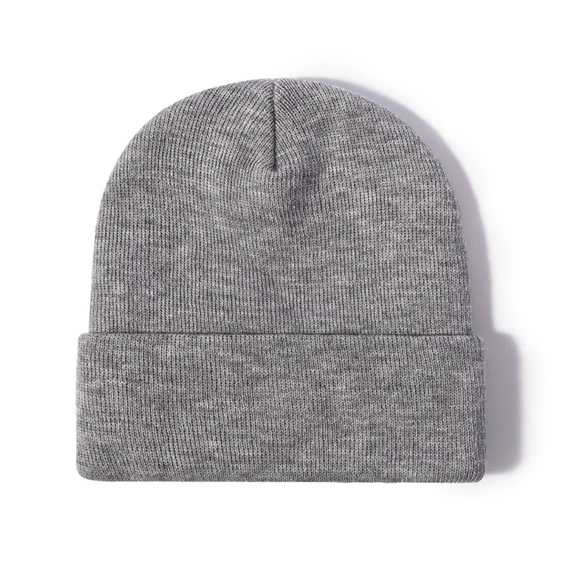 Winter Knit Beanie Hat - Warm Stretch Skull Cap for Boys Girls Adults in Black White Blue Pink & More Colors