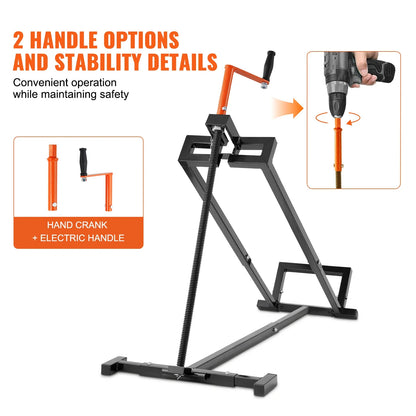 Lawn Mower Lift Jack - Adjustable 500/880 Lbs Hydraulic & Threaded Garden Tractor Lifter