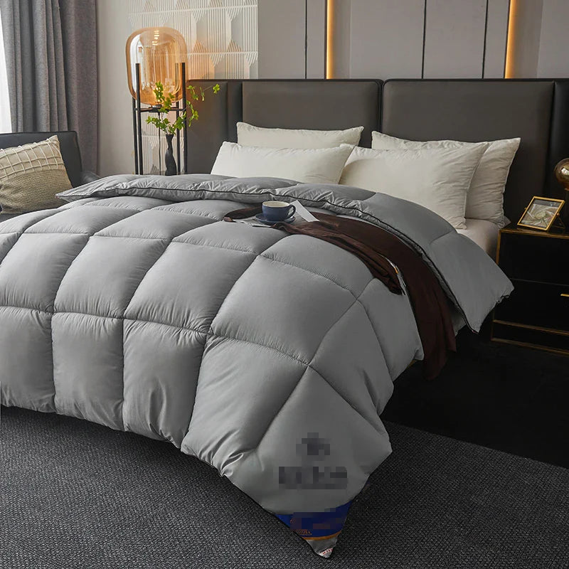 Hotel White Goose Down Duvet – 95% Fill, All-Season Quilt for Summer, Spring, Autumn & Winter