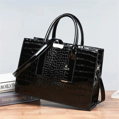 Luxury Women’s Leather Handbag – Large Capacity Shoulder & Crossbody Designer Bag