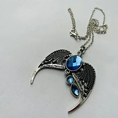 Dark Fantasy Snake & Eagle Pendant Ring Set - 7-Piece Halloween Collectible Gift Set