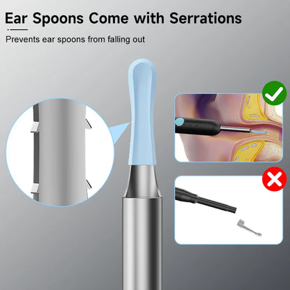 WiFi Visual Ear Sticks – HD 1080P 4.2MM Mini Otoscope Camera, Wireless Ear Picker & Cleaner, Endoscope for Ear Wax Removal & Health Care