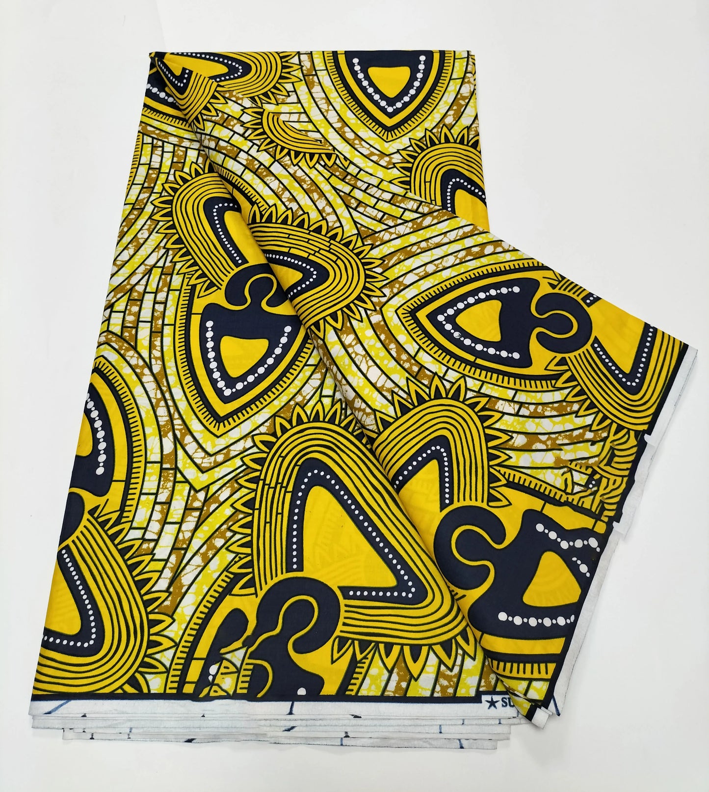 African Real Wax Print Fabric - 100% Cotton Nigerian Ankara Sewing Material for Party Dresses