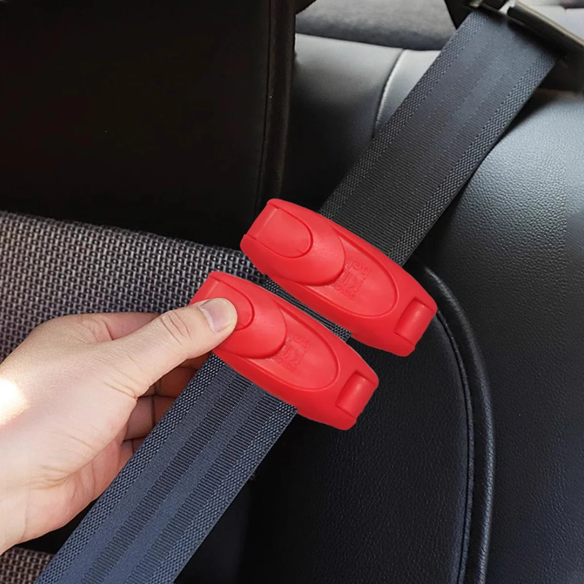 Car Seat Belt Buckle Clips - Shoulder & Neck Pressure Relief Seatbelt Adjuster (1-4 Pack)
