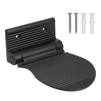 Bathroom Shower Footrest – Wall-Mounted Aluminium Alloy Pedestal Footstool, Anti-Slip Foot Pedal in Black or Silver