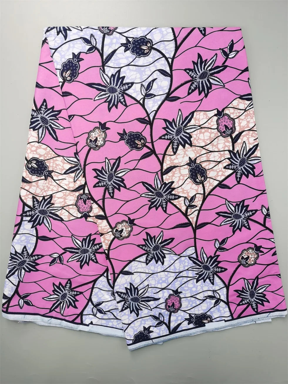 New Nigerian African Wax Fabric - 100% Cotton Real Wax Ankara Print High Quality Original Pagne Material